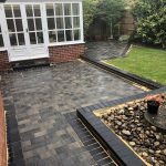 Block paving walkway in Leeds